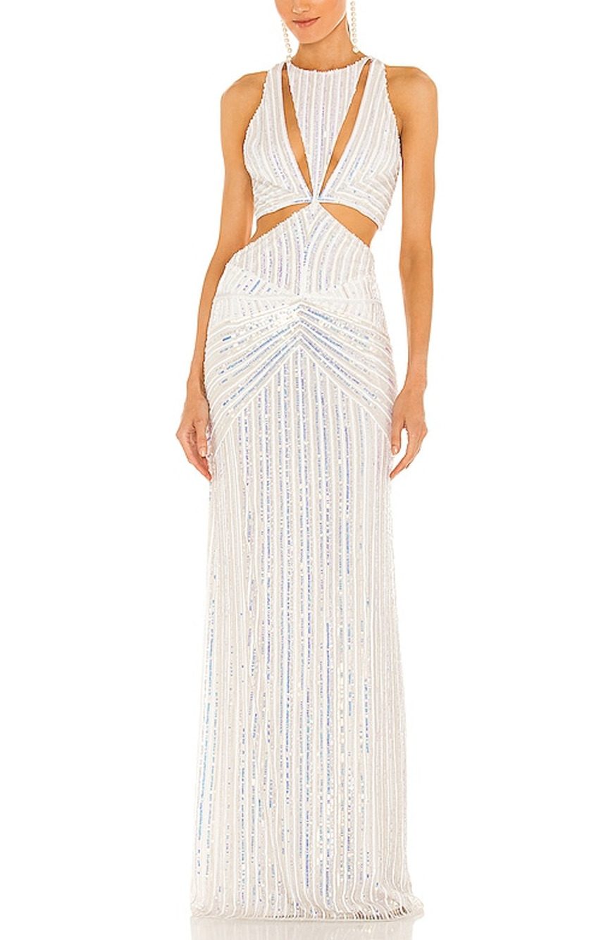 Retrofete Embellished White Millie Dress Size XS